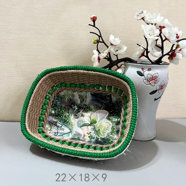 手織りの収納ボックス - 画像 (4)