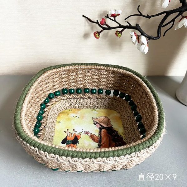手織りの収納ボックス - 画像 (3)